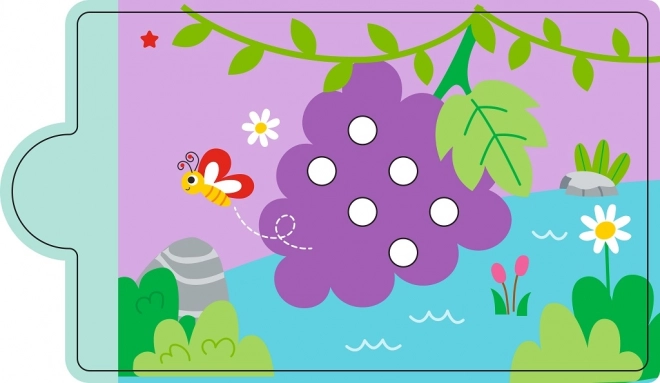 Gioco magnetico per il riconoscimento dei colori con dinosauro