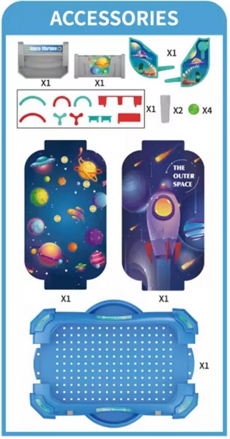 WOOPIE gioco di abilità Flipper "Gioco Cosmico" 2v1