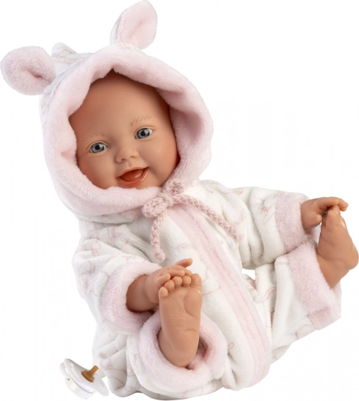 Llorens Little Baby bambola realistica neonato con corpo in tessuto morbido