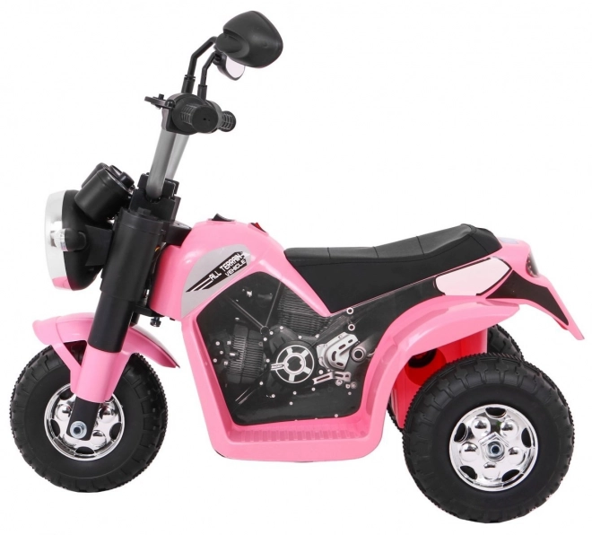 Motoretta per bambini con batteria suoni LED rosa