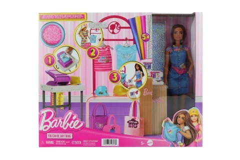 Boutique di moda Barbie con bambola