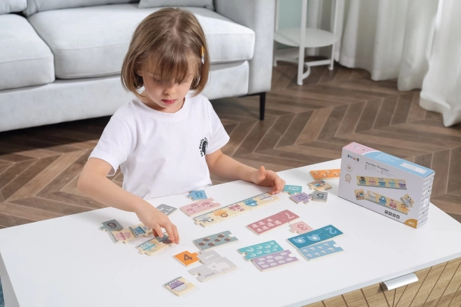 Puzzle in legno numerici Montessori