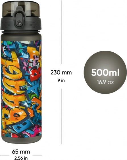 Bottiglia in tritan da 500 ml per bere BAAGL Skatepark
