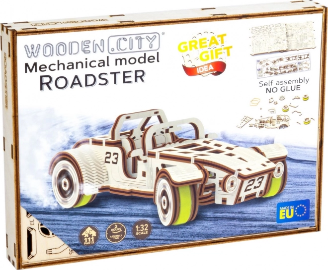 Puzzle 3D in legno Roadster