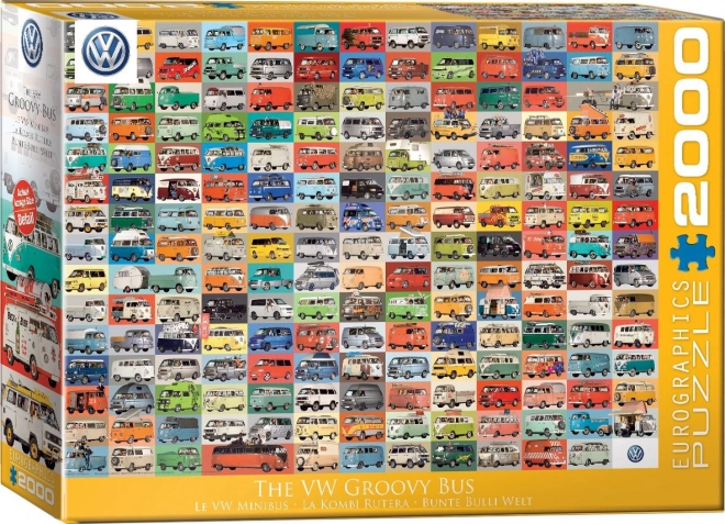 Puzzle Volkswagen Bus Groovy 2000 Pezzi