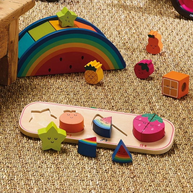 Puzzle ad incastri Imparo a Contare Frutta Sarah Betz
