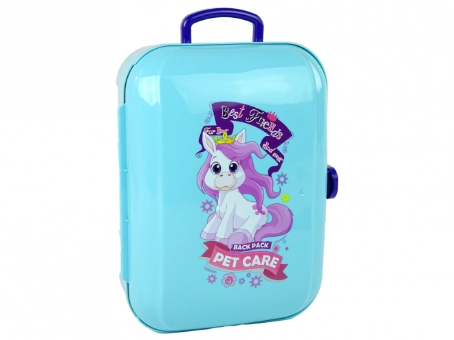 Set per Cura degli Animali Pony in Zaino