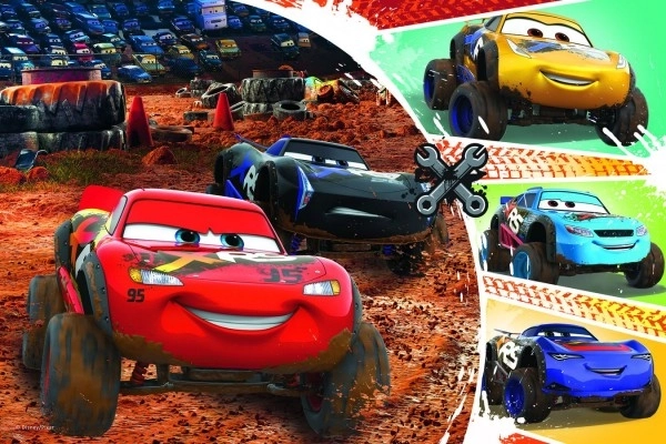 Puzzle 60 pezzi - Cars 3, Saetta McQueen e amici