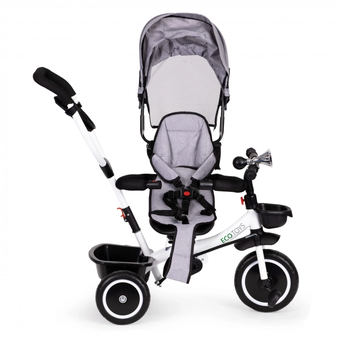 Triciclo con sedile girevole 360° ECOTOYS grigio