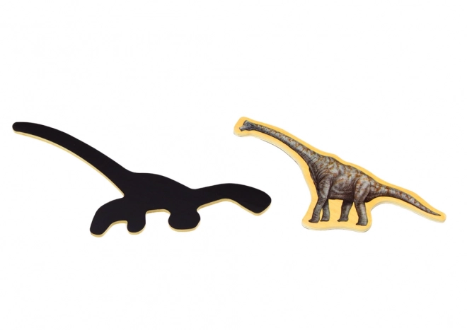 Magneti di legno Dinosauri set 20 pezzi colorati