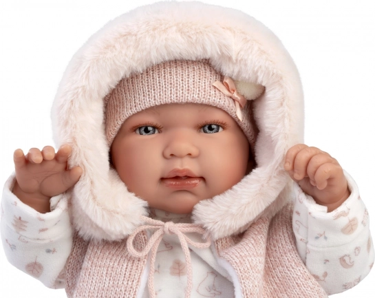 Llorens New Born bambola realistica neonato con suoni