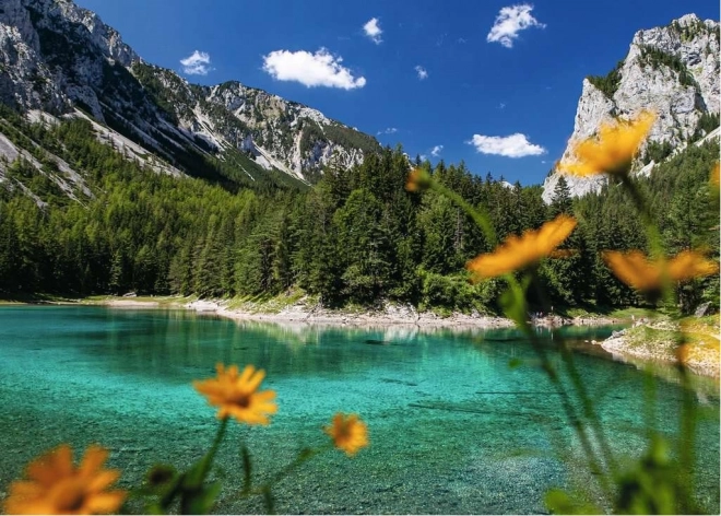 Puzzle Il Lago Verde Tragöß Austria 1000 Pezzi