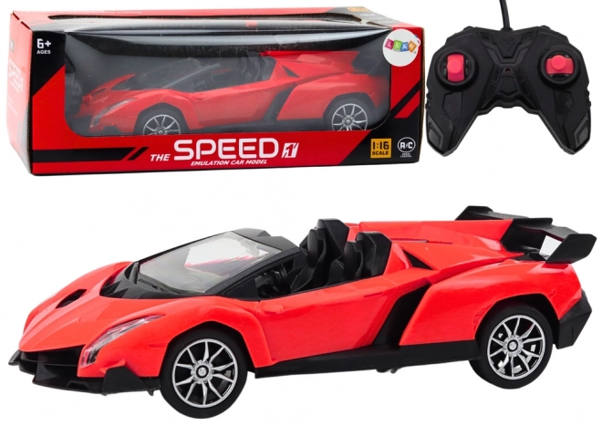 Auto sportivo radiocomandato 1:16 rosso