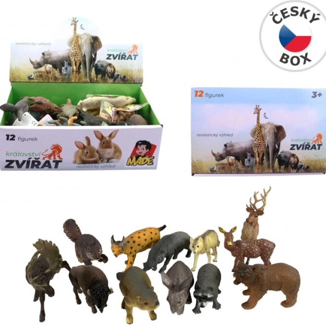 Set di animaletti del bosco 12 pezzi