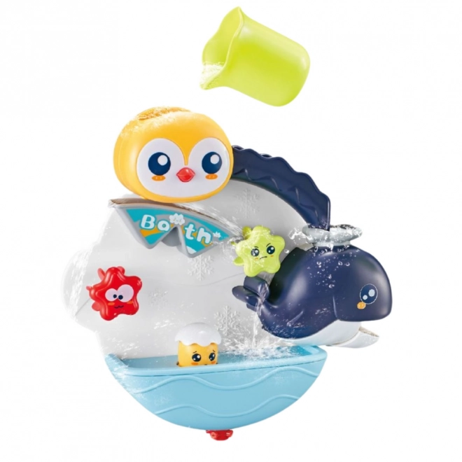 Giocattolo interattivo da bagno pinguino