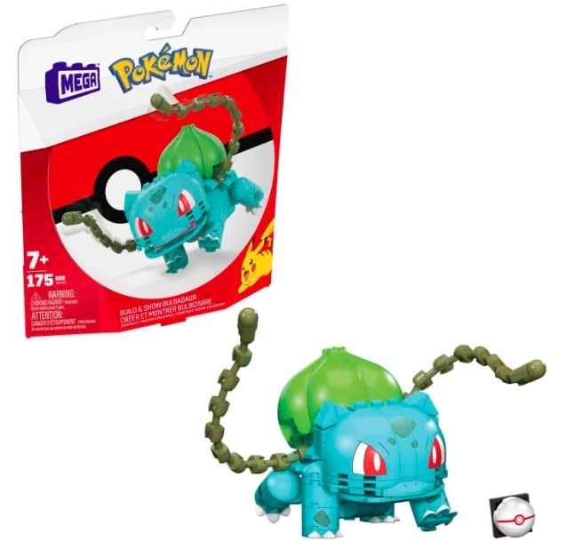 Mega Bloks costruisci e mostra Bulbasaur Pokémon