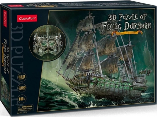 Puzzle 3D illuminato Black Pearl di CubicFun