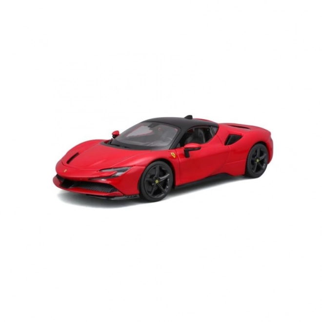 Modellino Ferrari SF90 Stradale Rossa in scala 1:18 di Bburago