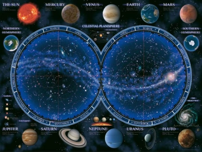 Puzzle Mappa Stellare 1500 Pezzi