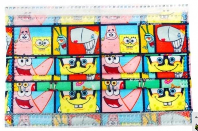 Mascherina monouso Spongebob