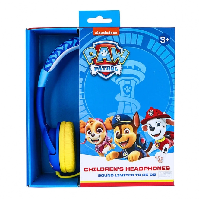 Cuffie cablate per bambini Paw Patrol Chase blu navy