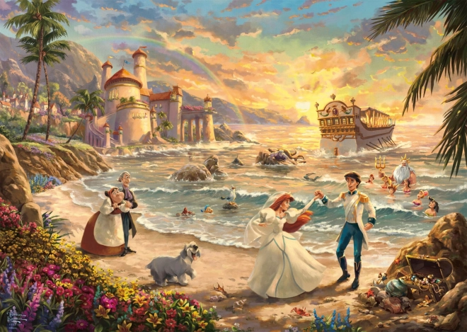 Puzzle Schmidt Disney: La Sirenetta - Celebrazione dell'Amore 1000 Pezzi