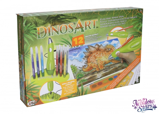 Set di Colorazione ad Aerografo DinosArt