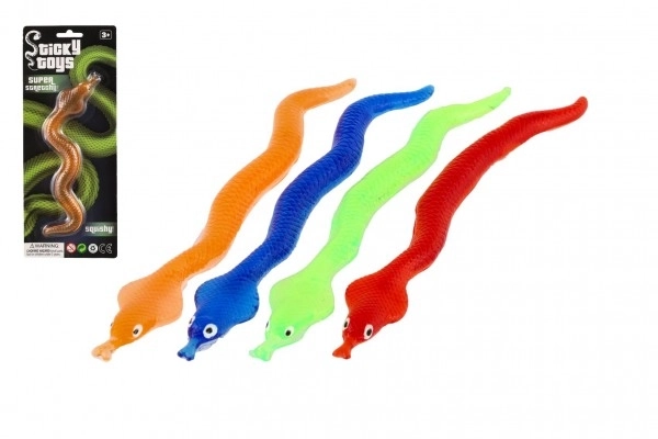 Serpente elastico allungabile 28cm in 4 colori