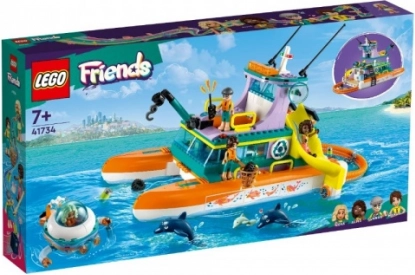 lego friends motoscafo di salvataggio marino