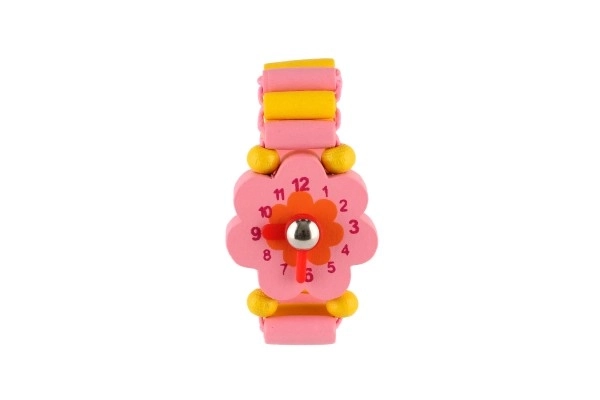 Orologio in legno per bambini con supporto