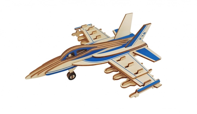 Puzzle 3D in legno Aereo da combattimento F18