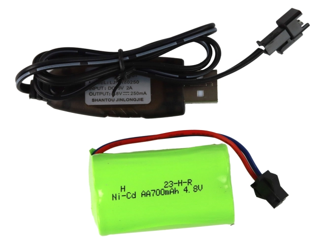 Batteria ricaricabile e ricarica USB