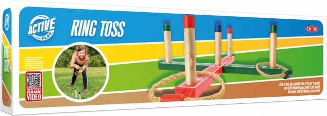 tactic active play lancio degli anelli – gioco da esterno in legno