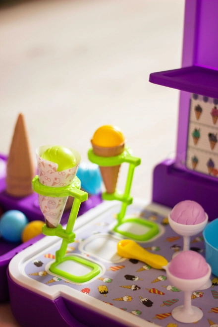 Cucina con gelato a palline 3 in 1 per bambini 62 pezzi