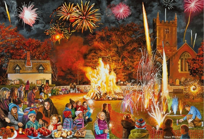 Puzzle Feste di paese 4x500 pezzi