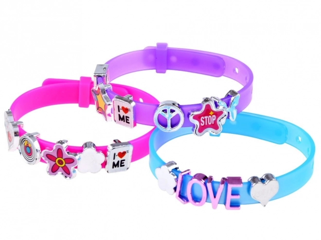 Set di perline con lettere braccialetti