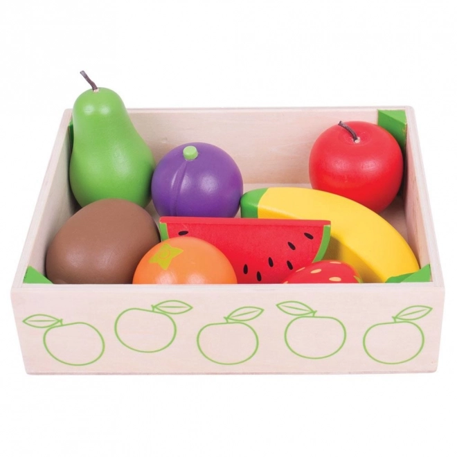 Cassetta di frutta in legno Bigjigs Toys