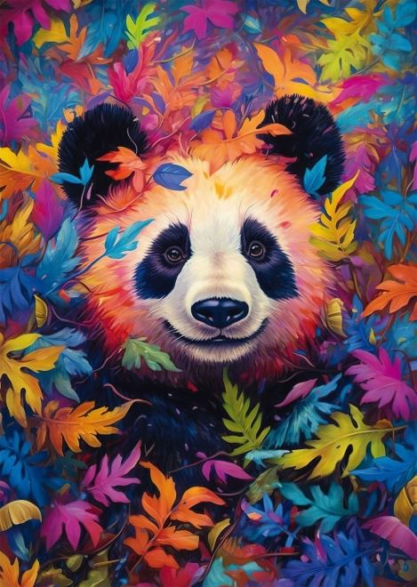 Puzzle Schmidt panda nella foresta arcobaleno 1000 pezzi