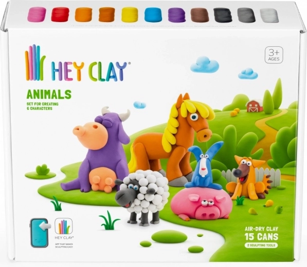 15 vasetti di pasta colorata, autoindurente all’aria