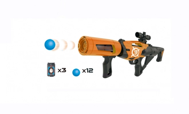 Pistola per palline in schiuma 52 cm