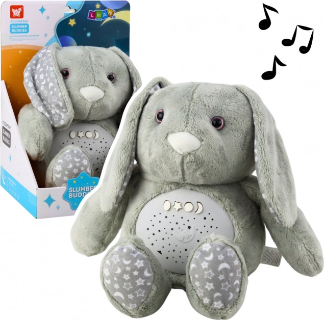 Coniglio di peluche con proiettore e ninne nanne