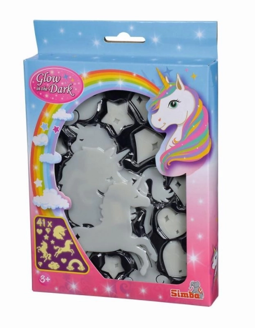 Set luminoso con unicorni 41 pezzi