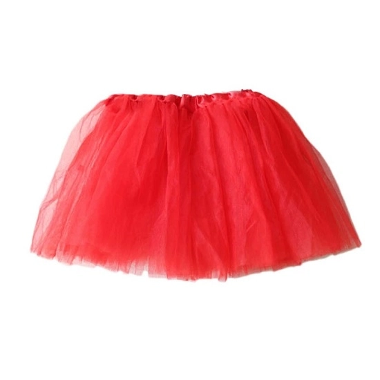 Gonna Tutu in Tulle Rossa per Costume di Carnevale