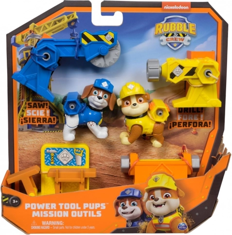 Rubble e la sua squadra – set di figure Power Tool Pups