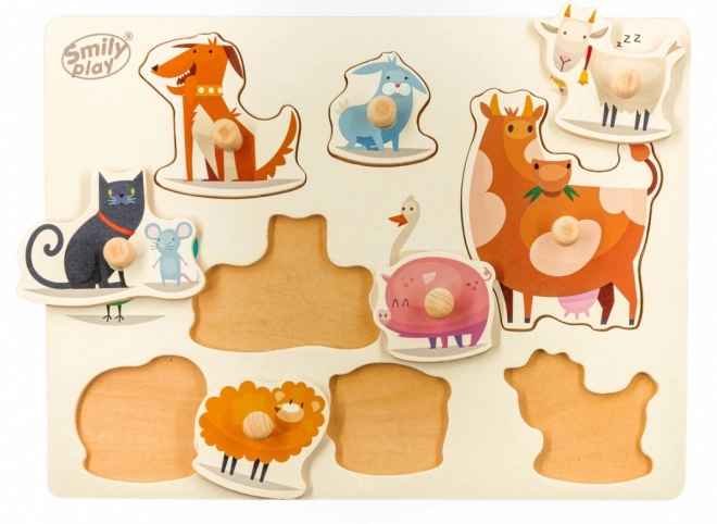 Puzzle legno Animali domestici