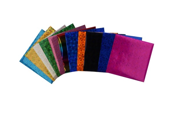 12 fogli adesivi colorati