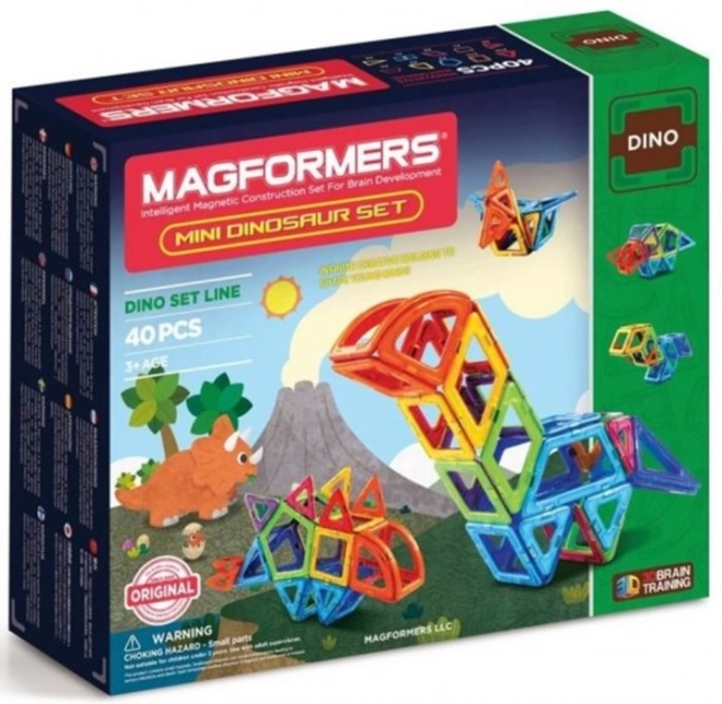 Set Mini Dinosauri MAGFORMERS 40 Pezzi