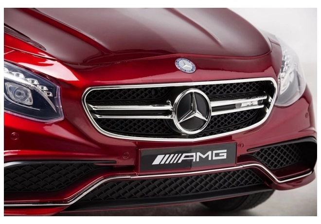 Auto a batteria Mercedes S63 rosso vernice