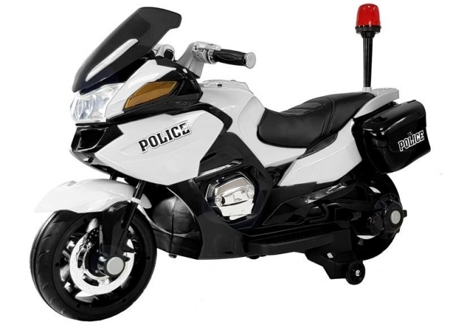 Moto elettrico per bambini Police bianco