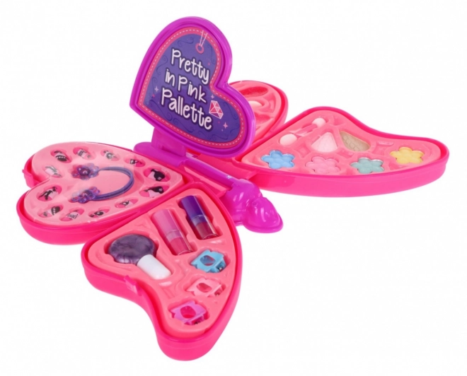 Set di cosmetici Farfalla Rosa per Bambini 5+ Trucco e Accessori per Capelli e Unghie